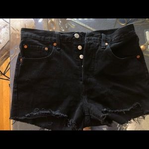 Levi's 501 High Rise Denim Shorts